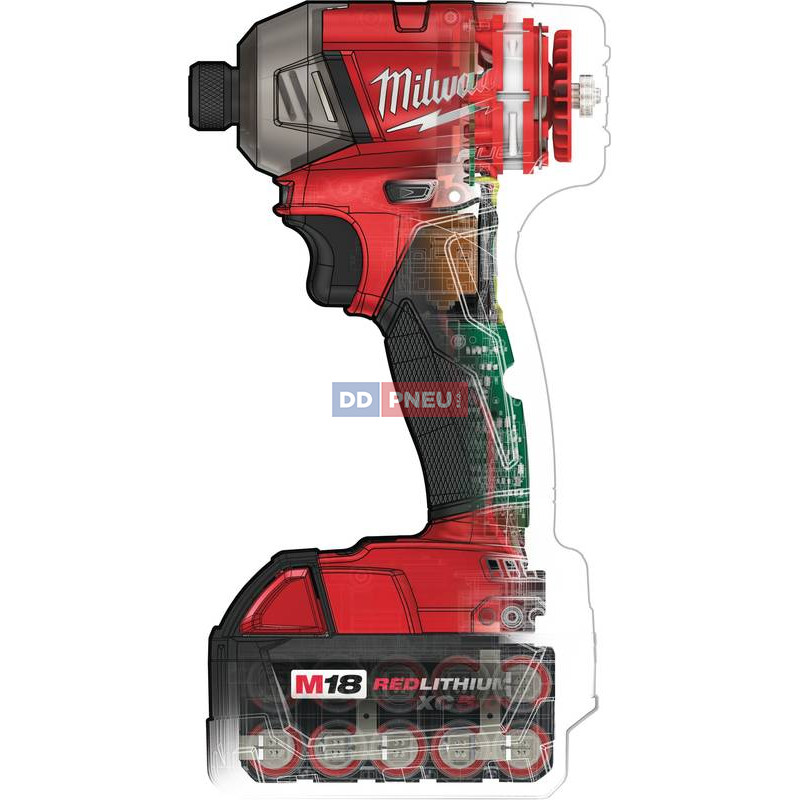 Akční sada aku hydraulický rázový utahovák 1/4" Milwaukee M18 FQID-501B
