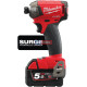 Akční sada aku hydraulický rázový utahovák 1/4" Milwaukee M18 FQID-501B