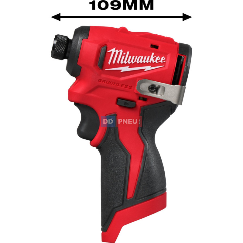 Aku kompaktní bezuhlíkový rázový utahovák MILWAUKEE M12 BLIDRC-0