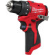 Aku kompaktní bezuhlíkový šroubovák MILWAUKEE M12 BLDDRC-0