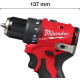 Aku kompaktní bezuhlíkový šroubovák MILWAUKEE M12 BLDDRC-402C