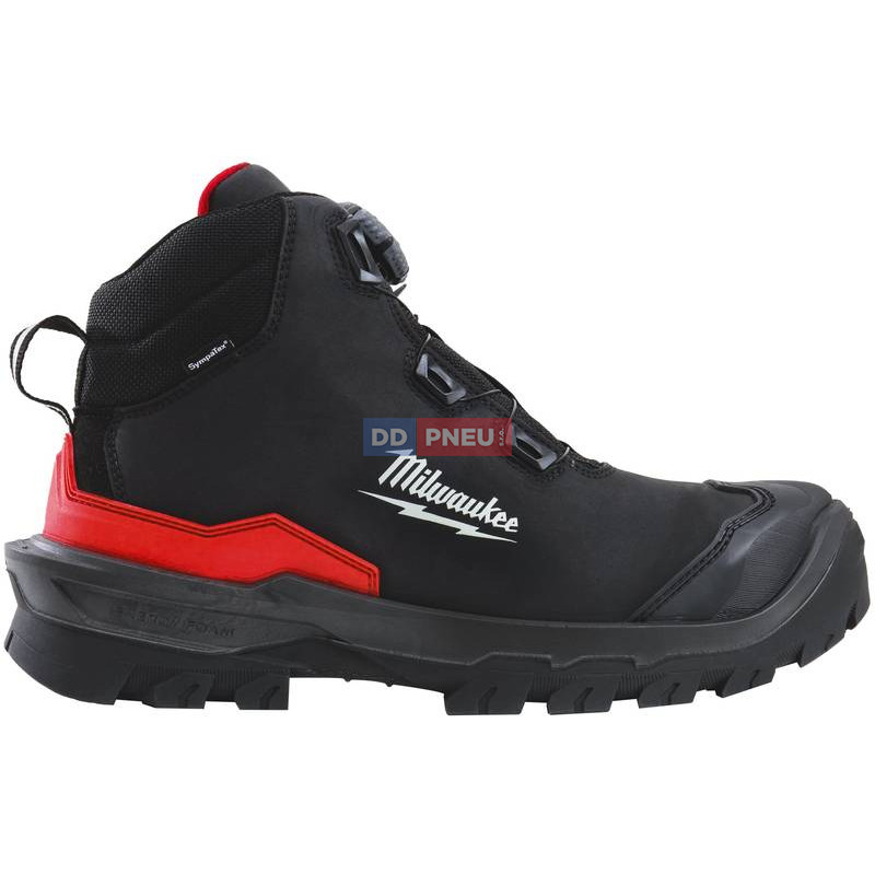 Bezpečnostní boty MILWAUKEE Armourtred™ S7S B1M110111W – kožené, černé, BOA, EU 48
