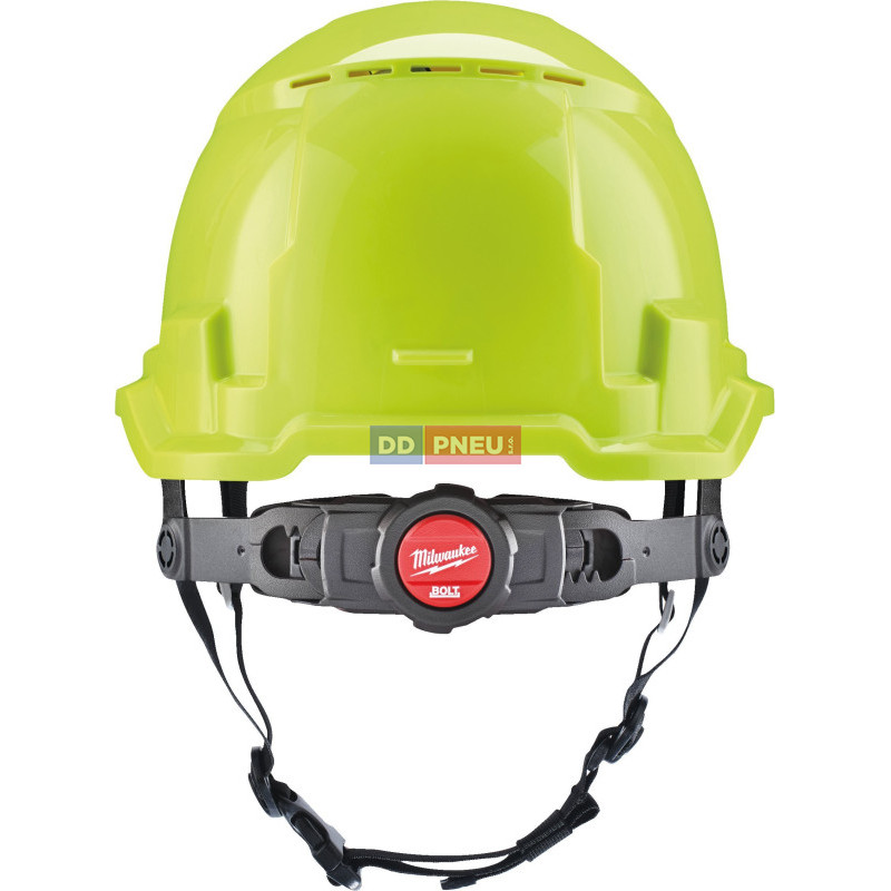 Přilba Milwaukee BOLT™100 – odvětrávaná, s podbradním páskem, žlutá s vysokou viditelností