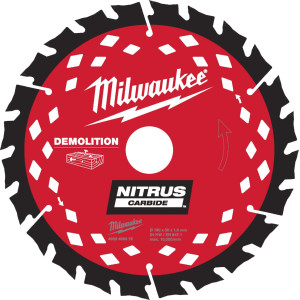 Pilový demoliční kotouč na dřevo MILWAUKEE NITRUS 190x30x1.6 – 24 zubů