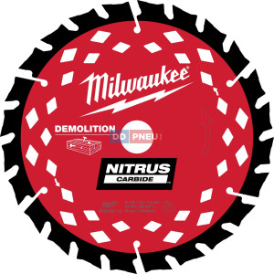 Pilový demoliční kotouč na dřevo MILWAUKEE NITRUS 165x20x1.6 – 24 zubů