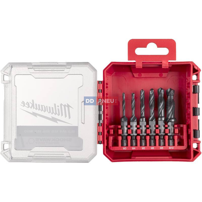 Sada HSS-G vrtacích závitníků s 1/4" záhlubníkem MILWAUKEE Combi Drill Tap Set