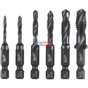 Sada HSS-G vrtacích závitníků s 1/4" záhlubníkem MILWAUKEE Combi Drill Tap