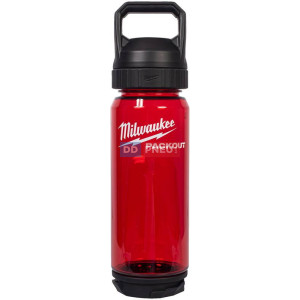 Plastová lahev Milwaukee PACKOUT™ – červená, 740 ml