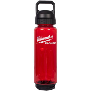 Plastová lahev Milwaukee PACKOUT™ – červená, 1005 ml