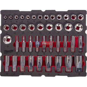 Pěnová vložka MILWAUKEE PACKOUT™ sada hlavic 1/2″ – 42 ks