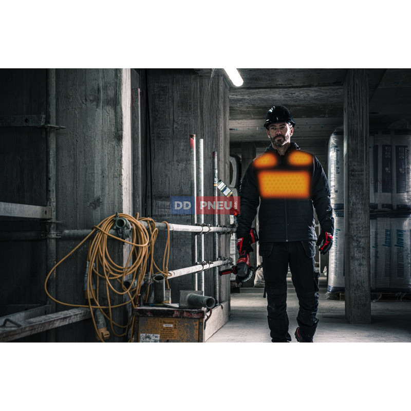 HEXON vyhřívaná prošívaná bunda Milwaukee M12 HPJBL3-0 – černá, S