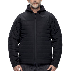 HEXON vyhřívaná prošívaná bunda Milwaukee M12 HPJBL3-0 – černá, XXL