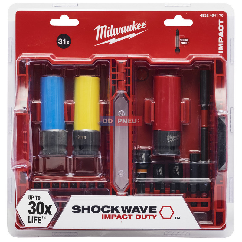 Sada bitů a nástrčných klíčů MILWAUKEE SHOCKWAVE – 31ks