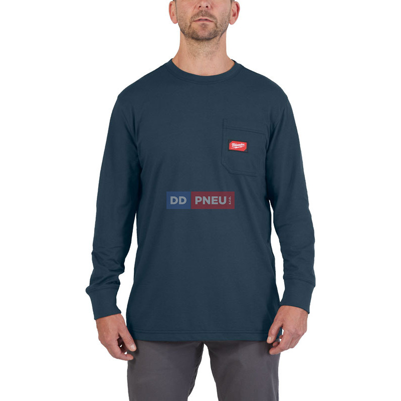 Tričko Milwaukee WT LS s dlouhým rukávem – modré