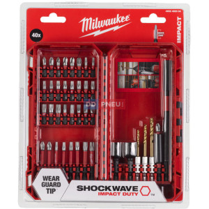 Sada vrtáků, bitů a nástrčných klíčů MILWAUKEE SHOCKWAVE – 40 ks Sada vrtáků, bitů a nástrčných klíčů MILWAUKEE SHOCKWAVE – 40 ks
