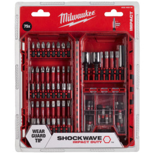 Sada bitů a nástrčných klíčů MILWAUKEE SHOCKWAVE – 75 ks Sada bitů a nástrčných klíčů MILWAUKEE SHOCKWAVE – 75 ks