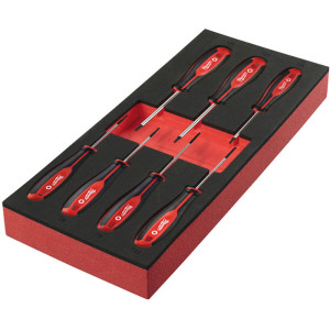 Pěnová vložka se sadou šroubováků TX MILWAUKEE – 7 ks