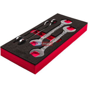 Pěnová vložka se sadou oboustranných vidlicových klíčů MILWAUKEE – 4 ks