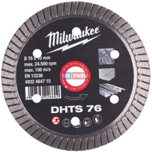 Diamantový kotouč DHTS 76 MILWAUKEE – 76 mm