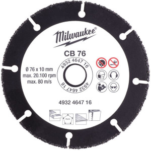 Karbidový kotouč CB 76/10 MILWAUKEE – 76 mm