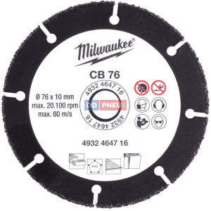 Karbidový kotouč CB 76/10 MILWAUKEE – 76 mm