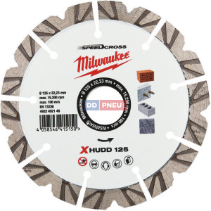 Diamantový kotouč MILWAUKEE Speedcross XHUDD – 125 mm Diamantový kotouč MILWAUKEE Speedcross XHUDD – 125 mm