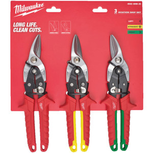 Sada nůžek na plech MILWAUKEE – 3ks