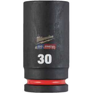 Průmyslové hlavice 3/4" dlouhé MILWAUKEE SHOCKWAVE – 17 až 50 mm