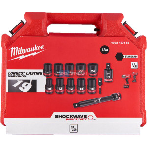 Sada 1/2" nástavců MILWAUKEE SHOCKWAVE – 13 ks Sada 1/2" nástavců MILWAUKEE SHOCKWAVE – 13 ks