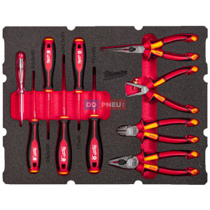 Pěnová vložka MILWAUKEE PACKOUT™ s elektrikářskou sadou – 9 ks Pěnová vložka MILWAUKEE PACKOUT™ s elektrikářskou sadou – 9 ks
