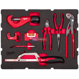 Pěnová vložka MILWAUKEE PACKOUT™ se sadou nářadí pro instalatéry – 8 ks Pěnová vložka MILWAUKEE PACKOUT™ se sadou nářadí pro instalatéry – 8 ks