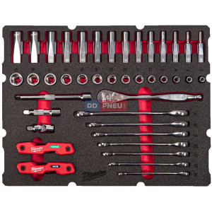 Pěnová vložka MILWAUKEE PACKOUT™ s ráčnou a sadou klíčů – 55 ks Pěnová vložka MILWAUKEE PACKOUT™ s ráčnou a sadou klíčů – 55 ks