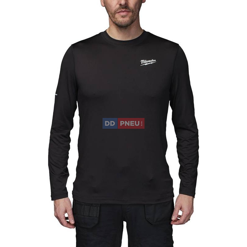 Spodní triko s dlouhým rukávem Milwaukee WORKSKIN™ CWB LS BL – černé