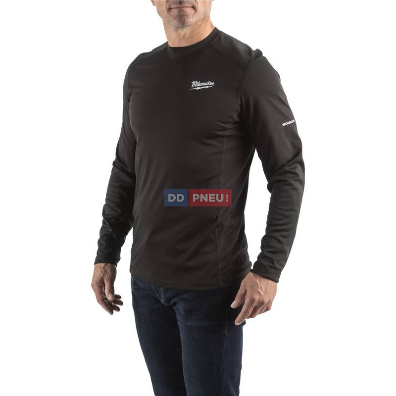 Tričko s dlouhým rukávem do teplého počasí  Milwaukee WORKSKIN™ Performance WW LS BL – černé