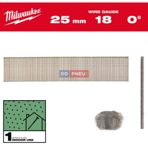 Drátěné hřebíky, velikost 18, pozinkované – délka 25 mm Drátěné hřebíky, velikost 18, pozinkované – délka 25 mm