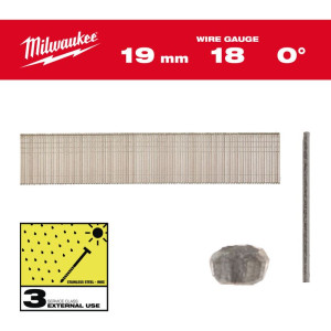 Drátěné hřebíky, velikost 18, nerezové – délka 19 mm Drátěné hřebíky, velikost 18, nerezové – délka 19 mm