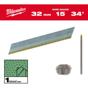 Dokončovací hřebíky, velikost 15, pozinkované – délka 32 mm Dokončovací hřebíky, velikost 15, pozinkované – délka 32 mm