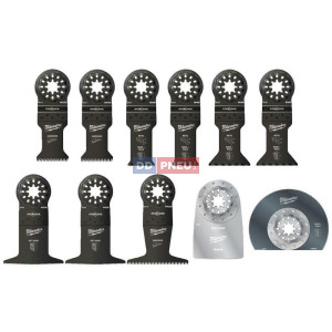 Sada univerzálních pilových plátků MILWAUKEE pro multifunkční nářadí – 11 kusů