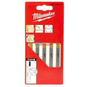Plátky do přímočaré pily MILWAUKEE 5ks – dřevo a PVC Plátky do přímočaré pily MILWAUKEE 5ks – dřevo a PVC