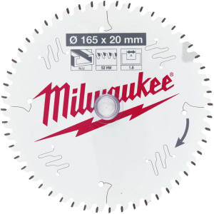 Pilový kotouč MILWAUKEE na kov 165x20 – 52 zubů 