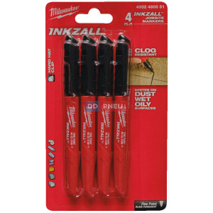 INKZALL černý značkovač MILWAUKEE – 4ks INKZALL černý značkovač MILWAUKEE – 4ks