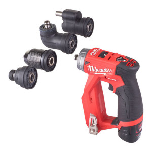 Aku vrtačka s vyměnitelnými nástavci MILWAUKEE M12 FDDXKIT-0X Aku vrtačka s vyměnitelnými nástavci MILWAUKEE M12 FDDXKIT-0X