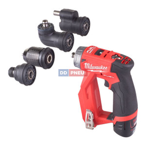 Aku vrtačka s vyměnitelnými nástavci MILWAUKEE M12 FDDXKIT-0X Aku vrtačka s vyměnitelnými nástavci MILWAUKEE M12 FDDXKIT-0X