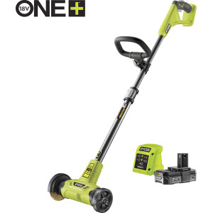 RY18PCA-120 akumulátorový patio čistič 18V s drátěným kartáčem – s baterií (1x2.0Ah)