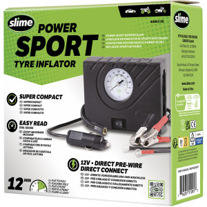 Kompresor Slime Power Sport Tyre Inflator s příslušenstvím Kompresor Slime Power Sport Tyre Inflator s příslušenstvím