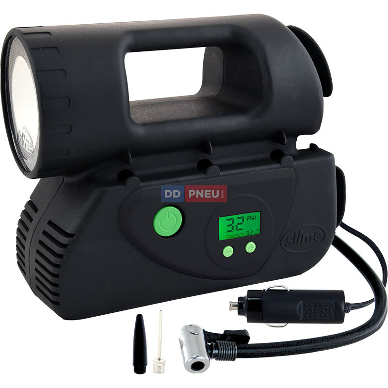 Kompresor Slime Deluxe Digital Tyre Inflator s příslušenstvím