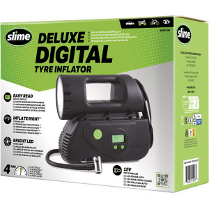 Kompresor Slime Deluxe Digital Tyre Inflator s příslušenstvím Kompresor Slime Deluxe Digital Tyre Inflator s příslušenstvím
