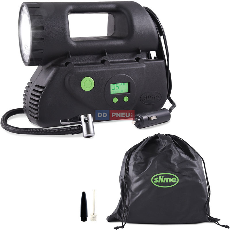 Kompresor Slime Deluxe Digital Tyre Inflator s příslušenstvím