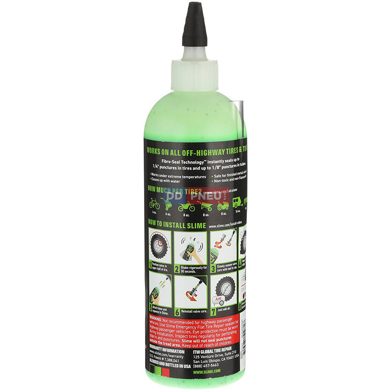 Opravný tmel pro duše a bezdušové pneu 2v1 SLIME – 473ml
