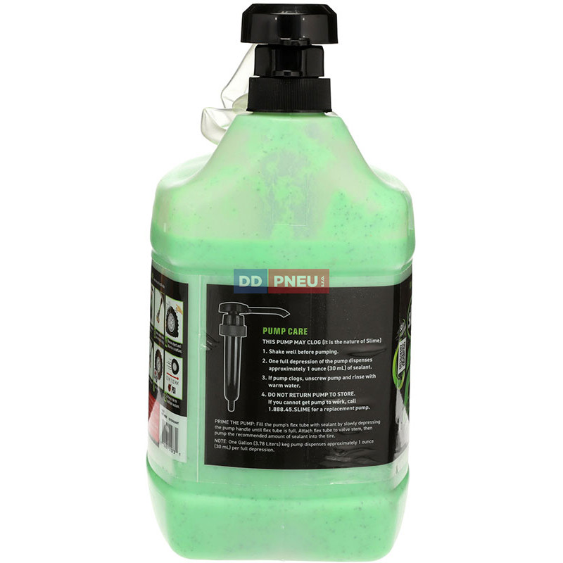 Opravný tmel pro duše a bezdušové pneu 2v1 SLIME 3,8L – včetně pumpy
